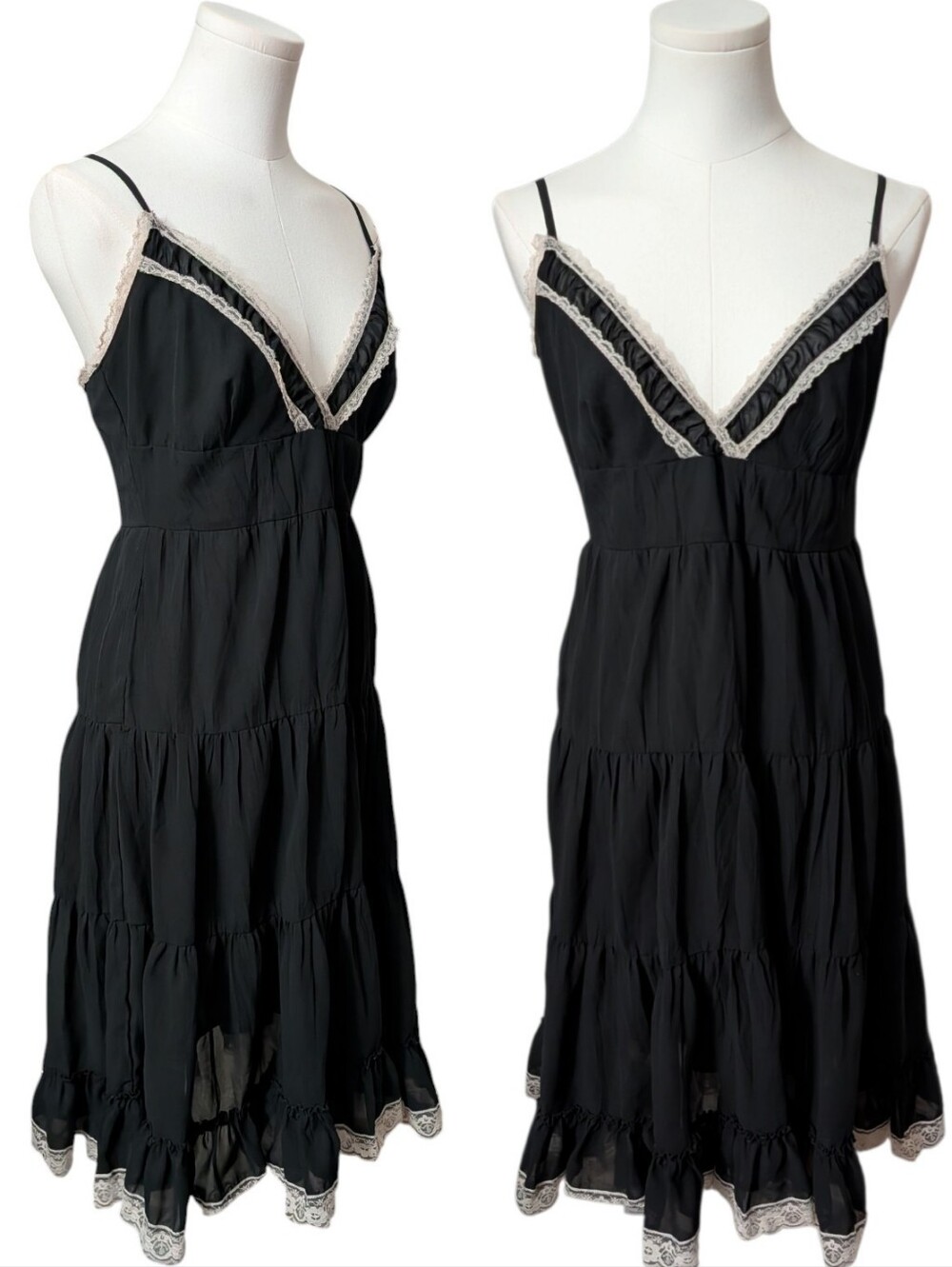 Y2K Charlotte Russe Babydoll Ruffle Tier Midi Dress (Medium) ‼️Price is firm
